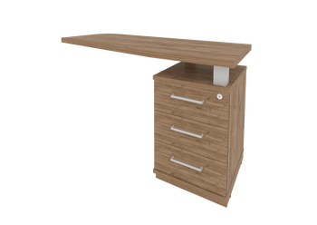 Тумба FIRST приставная с топом правая KTP-2R  1300х500х765